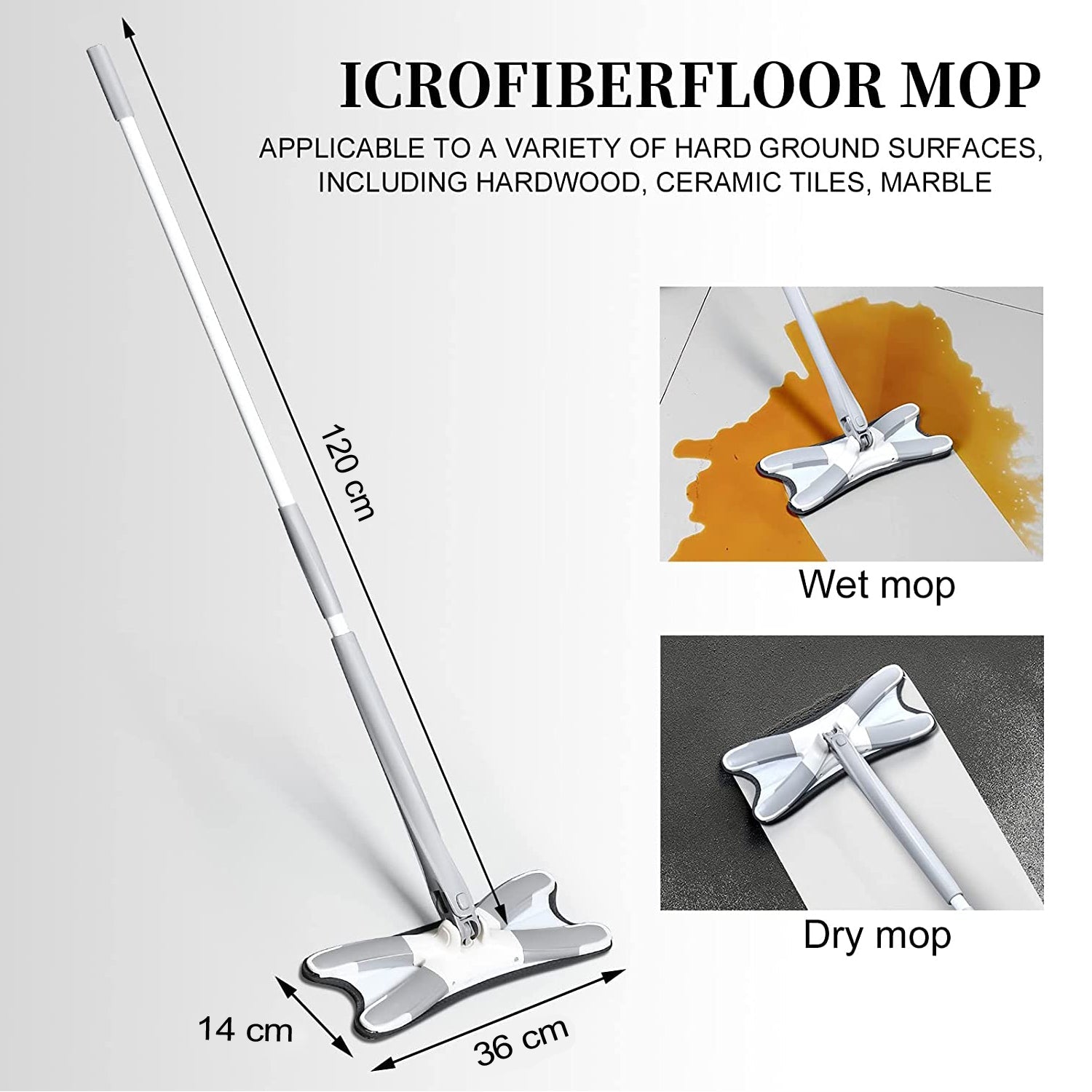 4874 X Shape Mop or Floor Cleaning Hands-Free Squeeze Microfiber Flat Mop System 360° Flexible Head, Wet and Dry mop for Home Kitchen with 1 Super-absorbent Microfiber Pads. DeoDap 4874 X Shape Mop or Floor Cleaning Hands-Free Squeeze Microfiber Flat Mop System 360° Flexible Head, Wet and Dry mop for Home Kitchen with 1 Super-absorbent Microfiber Pads. DeoDap